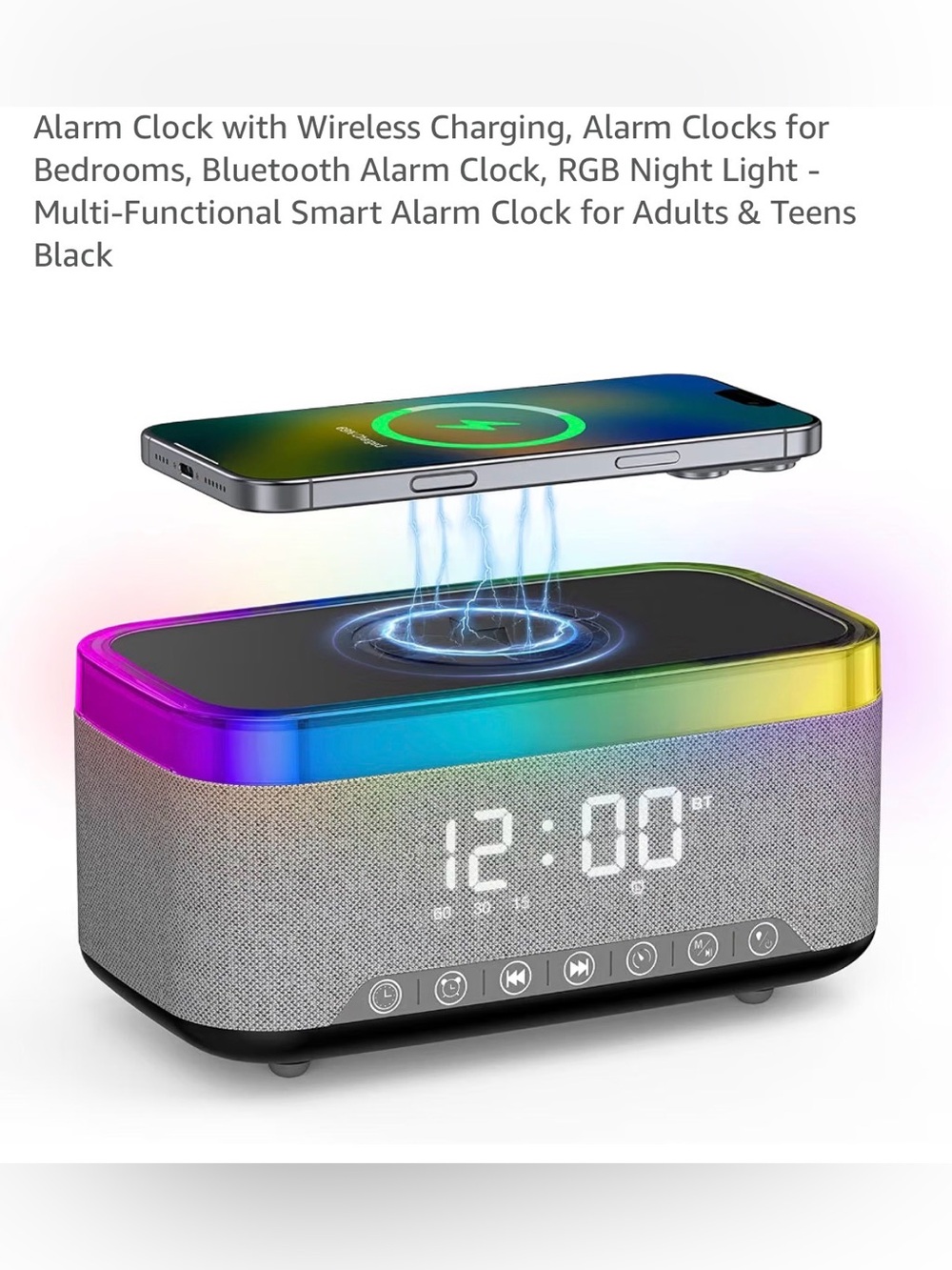 NEW Bluetooth charging alarm clock